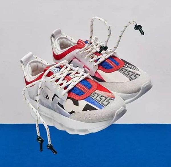 

Chain reaction neaker trainer men women neaker light weight chain linked rubber ole hoe luxury brand de igner fa hion hoe neaker