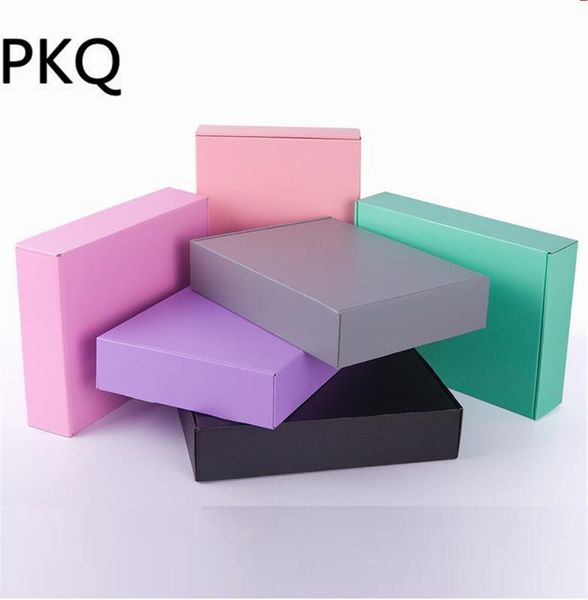 

30pcs 15*15*5cm colorful paper packaging box pink cardboard soap paper carton box large kraft gift craft