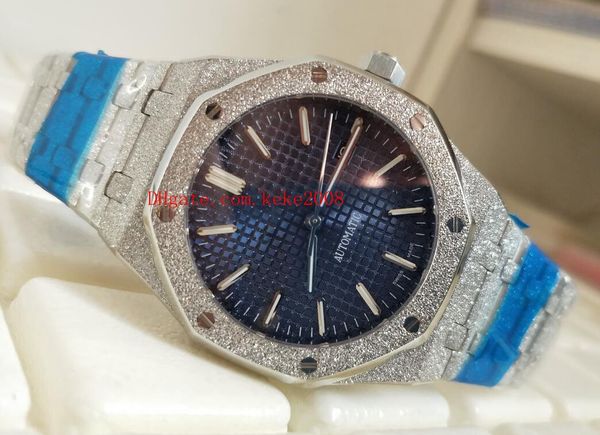 

luxury wristwatches oak offshore 15410bc.gg.1224bc.01 15410 41mm sapphire glass grind arenaceous automatic mechanical mens watch watches, Slivery;brown