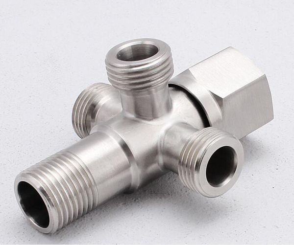 2020 Stainless Steel Triangle Valve, Six Angle Wheel, One Inlet And