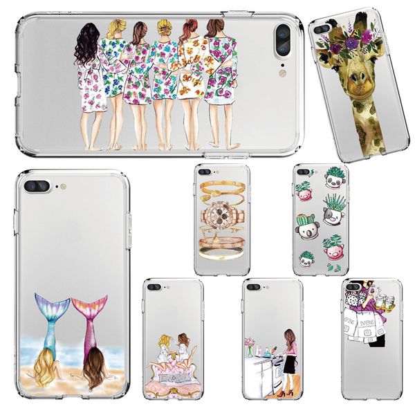

Cartoon giraffe beauty pattern oft ilicone ca e for iphone x 7 8 am ung 8 j327 j727 tylo 3 ca e cu tomize all model