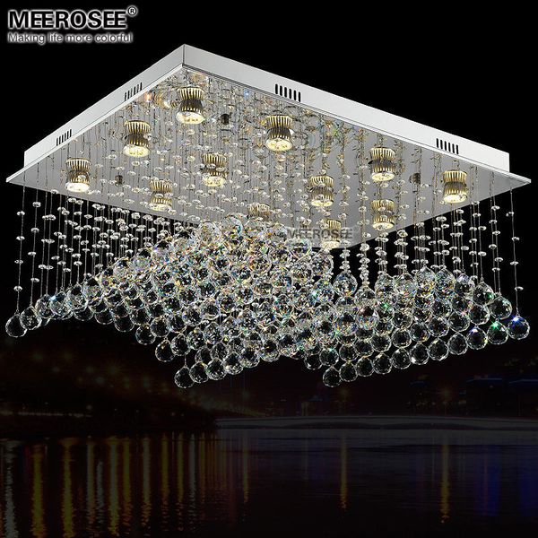 

modern crystal ceiling light rectangle crystal lamp for foyer dining room crystal drop lighting 100% guarantee