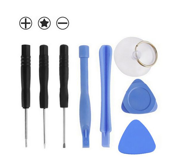 

cell phone reparing tools 8 in 1 repair pry kit opening tools pentalobe torx slotted screwdriver for apple iphone 4 4s 5 5s 6 moblie phone