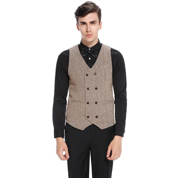 

men wedding vest england style suits vest men 54, Black;white