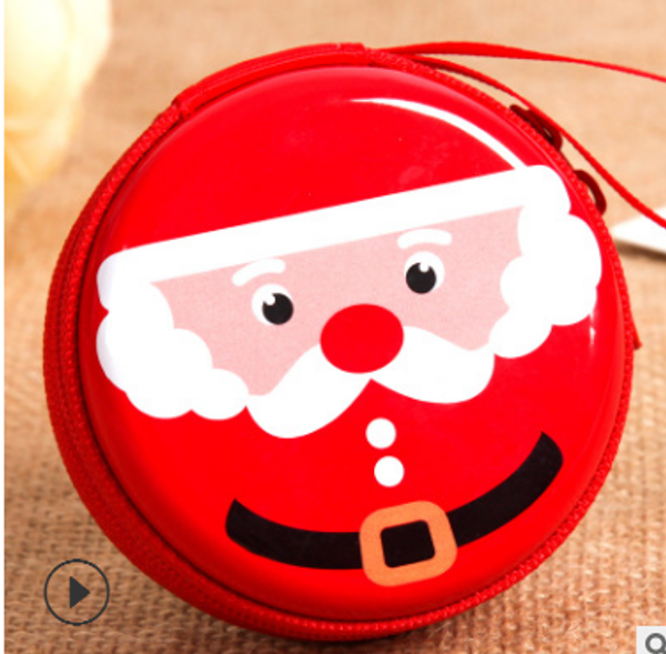 

cross-border tinplate coin purse accessories christmas pendants multi-color mat jingle bell ornaments, Silver