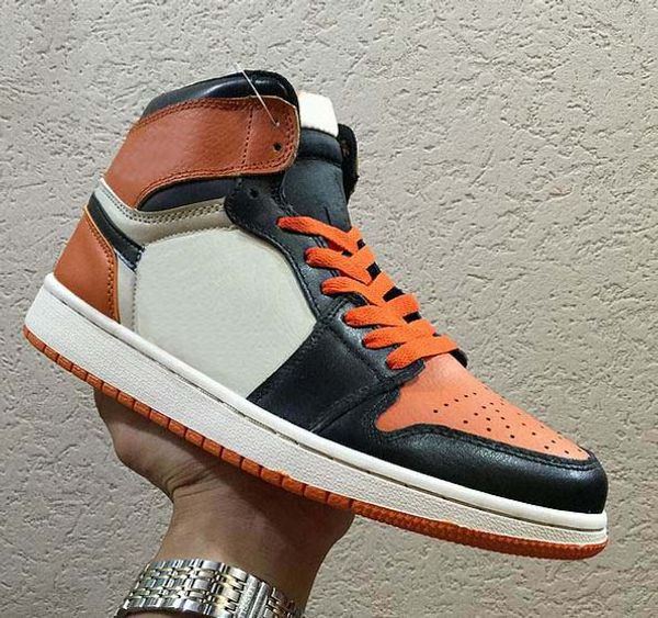 

fashion og 3 boots designer mens banned 1 bred royal blue mid hare shoes for men 1s shattered backboard boot size 40-47, Black