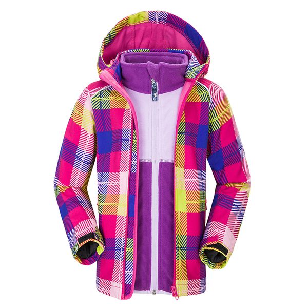 

winter new children's single and double board ski wear hiking adventure outing children's outdoor equipment waterproof jacket
