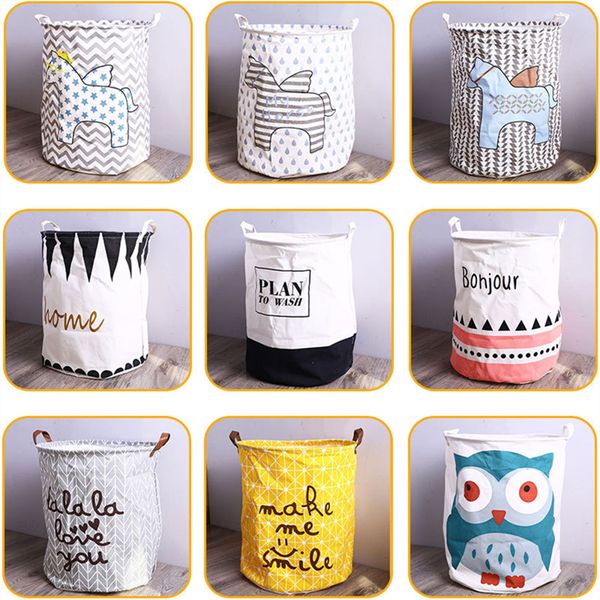 

fabric laundry basket bag dirty pouch folding laundry storage basket bracelet laundry bag bathroom product jle37