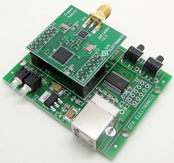 

uart serial to zigbee wireless module, 1.6 km, cc2530 module to send antenna -drf1605h