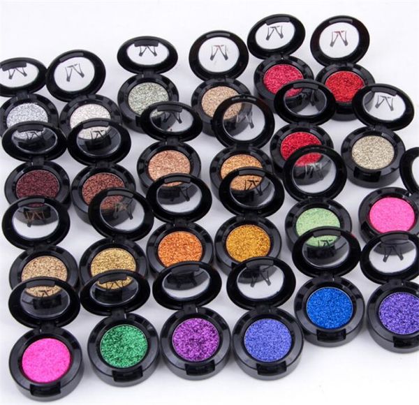 Miss Rose Brand Glitters Einzelner Lidschatten, Diamant-Regenbogen-Make-up, kosmetische, gepresste Glitzer-Lidschatten-Palette, 24 Farben