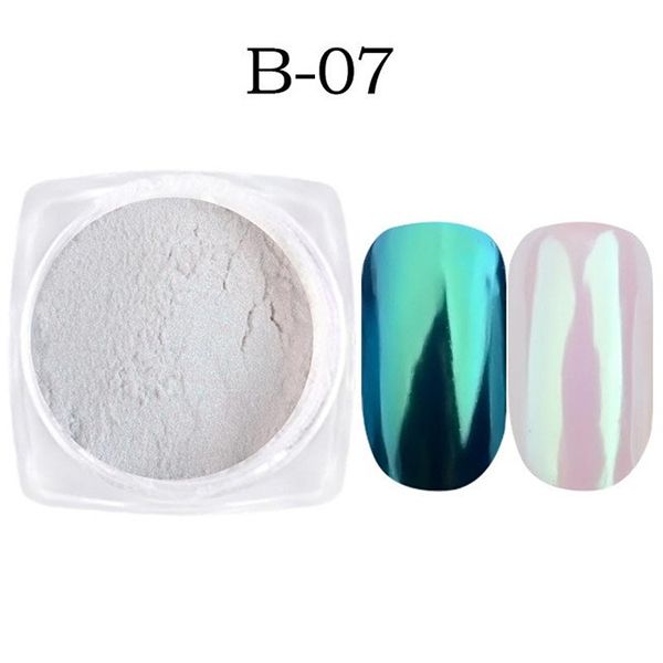 

mirror nail art powder tips glitter dust nails decoration pigment diy manicure @me88, Silver;gold