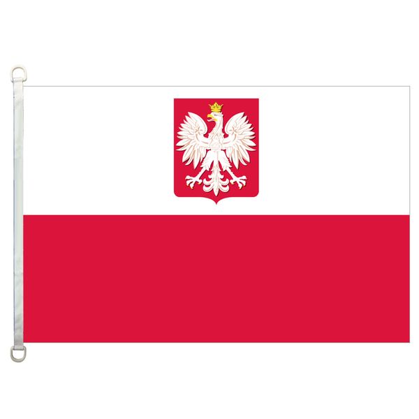 

good flag]poland state flags banner 3x5ft-90x150cm 100% polyester country flags, 110gsm warp knitted fabric outdoor flag