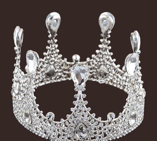 

bridal jewelry wedding dress accessories, bridal cake, crown, hoop, round headdress, Silver