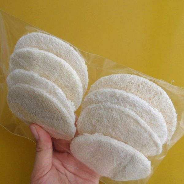 

40pcs natural loofah / luffa / loofa facial pad