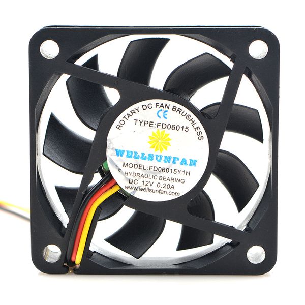 

rotary 12v 0.20a 6cm power cpu radiator heat sink fan fd06015y1h