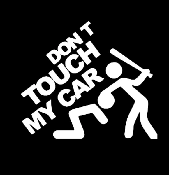

car stickers special design donot touch my car funny car covers body dacel enligh letters personalized sticker