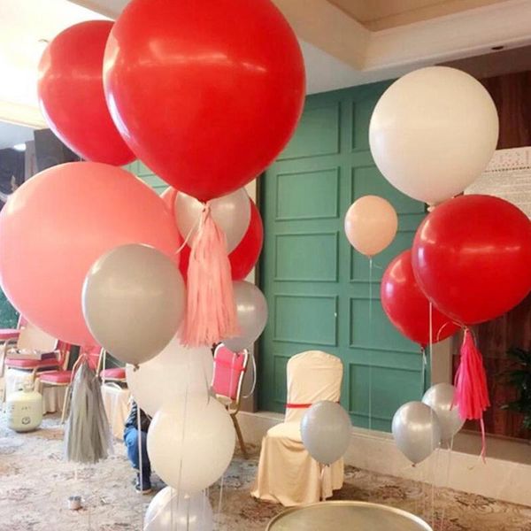 

ball 80th inch colorful latex filling blasting 10pcs blast balloon balloon 36 blasting round balloons birthday for festive decal iumkc