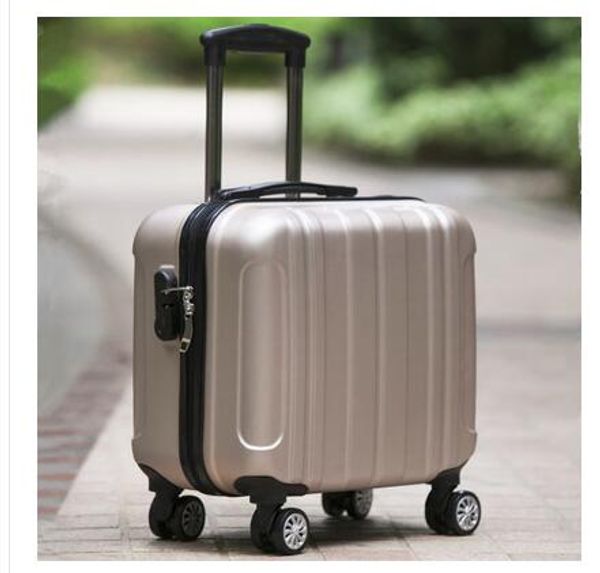 

18" travel luggage suitcase spinner wheels boarding case trolley suitcase wheeled travel rolling luggage on wheels