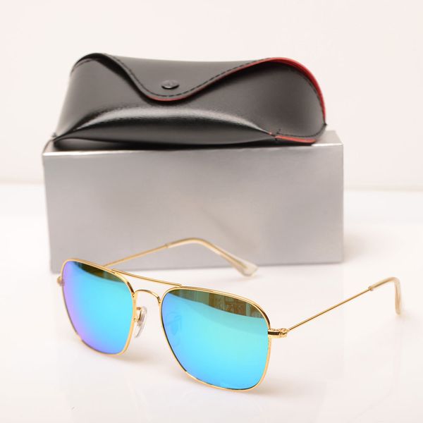 

new arrival mirror sunglasses pilot brand womens sunglasses 3136 brand designer sun glasses fashion mens sunglasses glass lens with case box, White;black