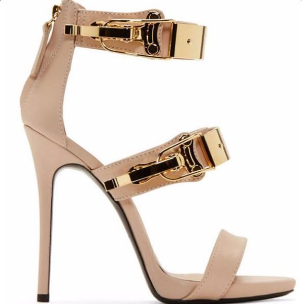 

selling black beige leather gold sequined high heel gold sandal peep toe cut-out ankle strap summer shoe drop ship party shoes