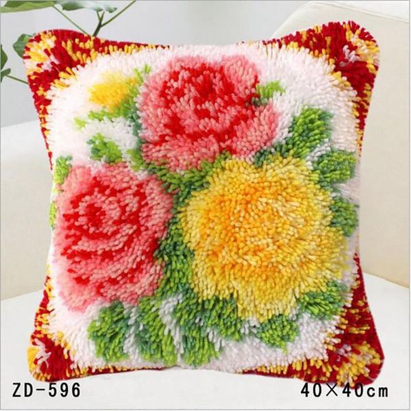 2019 Two Kinds Of Flowers Pillows Diy Needlework Kits Unfinshed