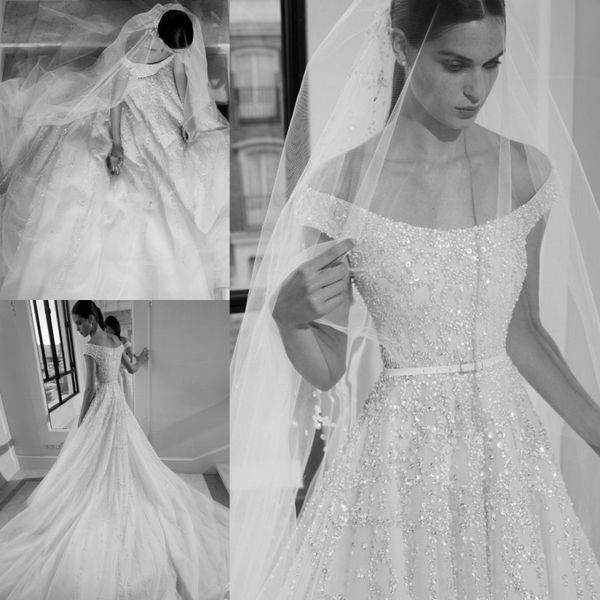 

elie saab 2019 вадебне пла из биеѬа crystal off the shoulder beach line вадебне пла аовн п, White