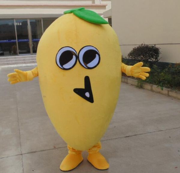 

2018 fruit sweet mango mascot costumes for to wear for sale, Red;yellow