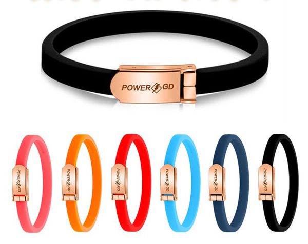 Negativ-Ionen-Armband, Energie-Silikon-Sportarmbänder