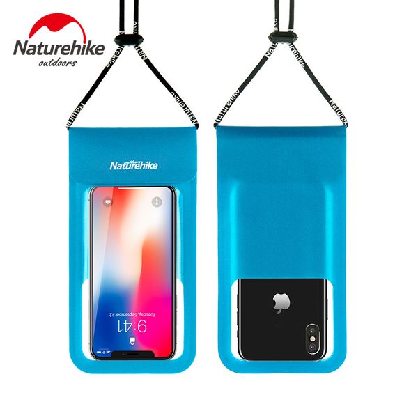 

naturehike outdoor swimming phone waterproof bag tpu lightweight touch screen dry bag for 4 inch - 6 inch 2 sizes 31 to 36g