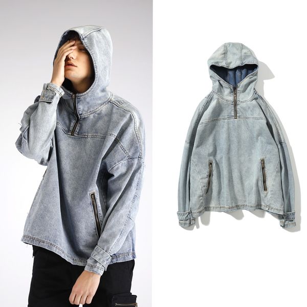 

jeans hoodies jackets high street warm blue jacket men hip hop style men coat casual selling jeans jacket men designer, Black;brown