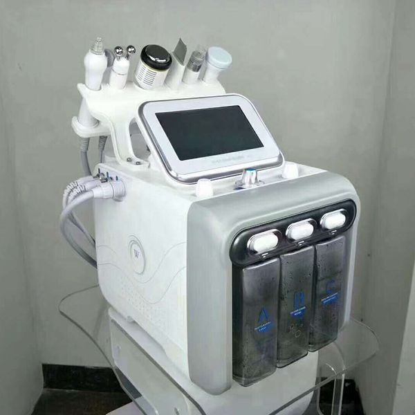 

2018 hydra microdermabrasion salon use facial care skin rejuvenation hydro peeling hydrafacial dermabrasion skin oxygen therapy equipment, Black;white