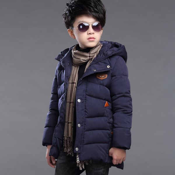 

foreign children boys winter jacket boys korean children's new style warm jacket baby coat factory wholesale c635, Blue;gray