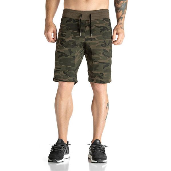 

2018 brand men's camouflage casual shorts gyms sporting camo breathable comfortable shorts homme bodybuilding bermuda masculina, White;black