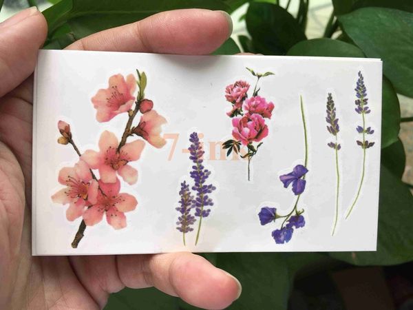 Acheter Transfert De Leau Tatouage Belle Fleur Fleur De Lavande Camélia Lavande Harajuku étanche Temporaire Faux Tatouage Pour Femme Gril De 2055