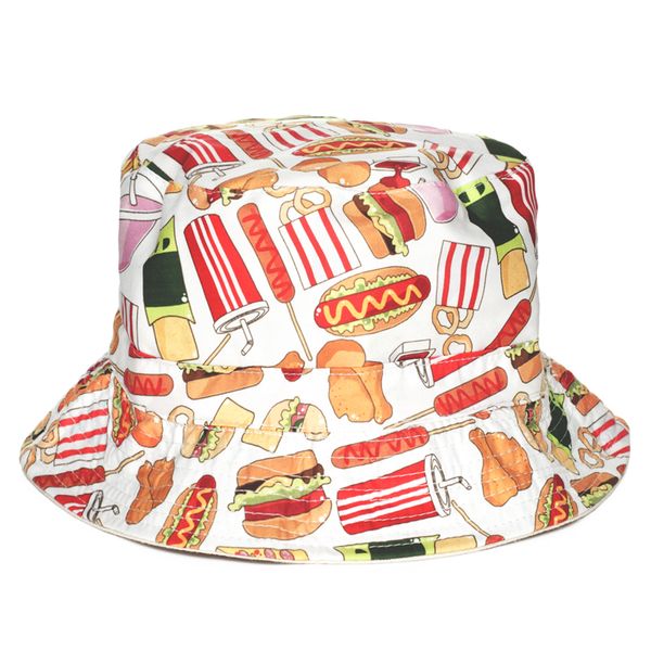 

fashion flat bucket hat men women 3d printed fast bob beach hip hop sombrero pescador panama girls, Blue;gray