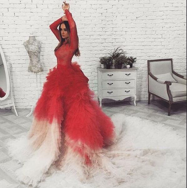 

evening dress yousef aljasmi kim kardashian long sleeve lacetiered mermaid s almoda gianninaazar zuhlair murad ziadnakad, Black;pink