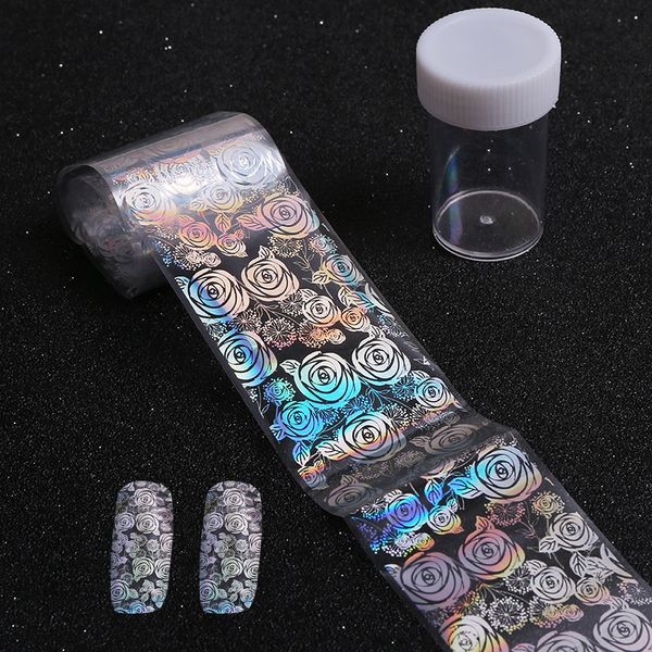 

roses major design nail art foil stickers water transfer manicure decal tips manicure diy beauty nails accessoires tips, Black