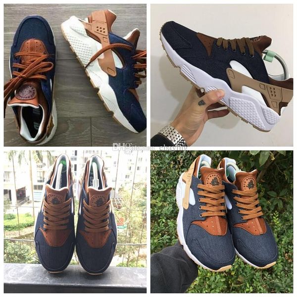 

2018 huarache ultra mens womens running shoes multicolor rose gold rainbow id navy blue tan denim huaraches sport huraches sneakers