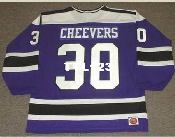 

мужские #30 джерри чиверс кливленд крестоносцы 1974 ccm старинные домашний хоккей джерси или обычай любое имя или номер ретро джерси, Black;red