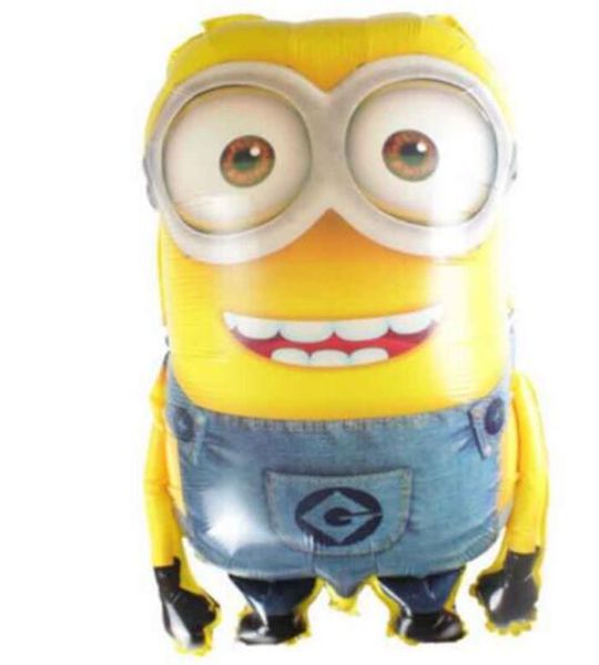 

92*65cm Despicable minions balloons big large helium mylar ballons for Christmas party baby party foil ballon baloes