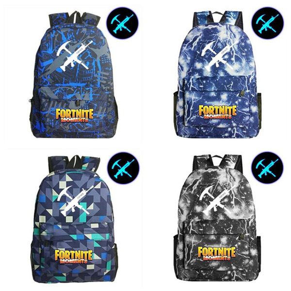 

Backpacks Luminous Game Shoulder Bag Boys Girls Students Schoolbag Outdoor Sports Travel Bag Battle Royale Backpacks