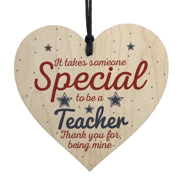 

handmade hanging heart gift for teacher leaving present thank you gifts 8.13