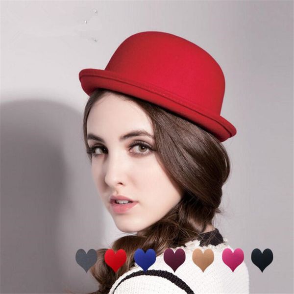 

2018 autumn and winter hat wool hat ms. dome imitation british fashion women sun gorras snapback casquette, Blue;gray