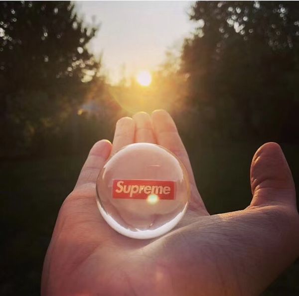 

Sup 18fw week1 box logo gla marble ball feng hui home decor phere magic globe office pre e papier