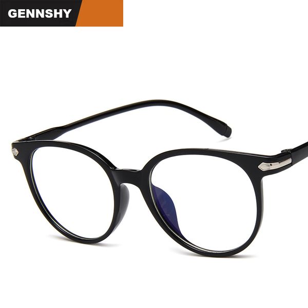 

new korean eyeglasses frame light plastic retro brand optical frame with arrow aritistic student eyeglasses clear lenses, Silver