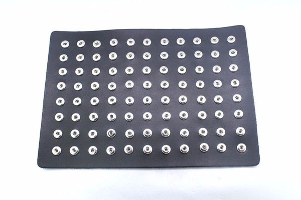 

88 pcs snaps pu leather 12mm metal snap button display board ne458 watches women one direction diy jewelry 29.5*20.5cm, Golden;silver