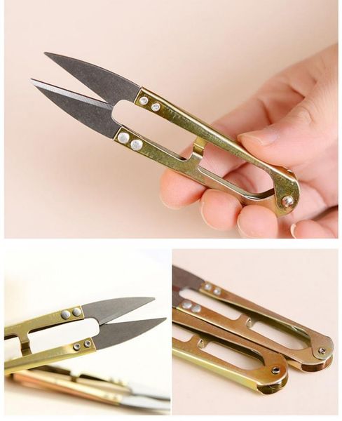 

новый золотой цвет железа ножницы инструменты бытовые удобные мини небольшой швейные ножницы вышивка швейные инструмент вышивки крестом реме