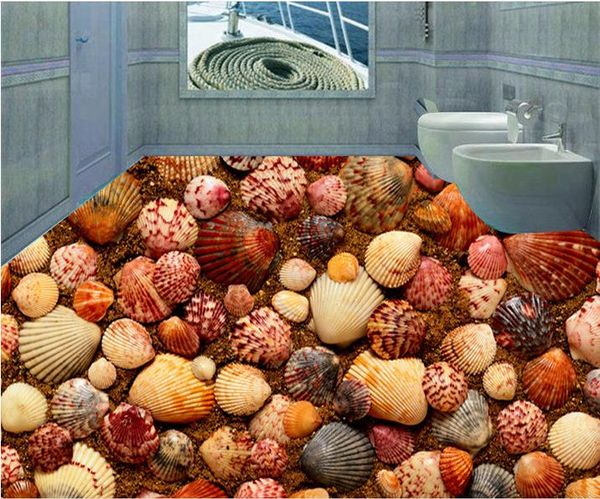 

3d обои пвх пол для ванной берег обои скорлупа пола для детской комнаты