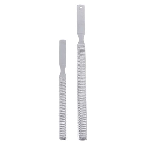 

1pc fashion stainless steel metal file manicure tool nail art dual sided pedicure