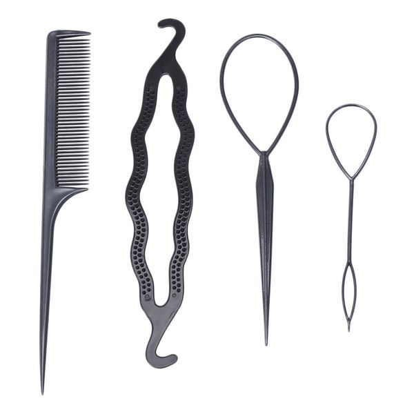 

4 pc clamping hairstyle entrainment tied hair weaving hairstyle g6902, Brown